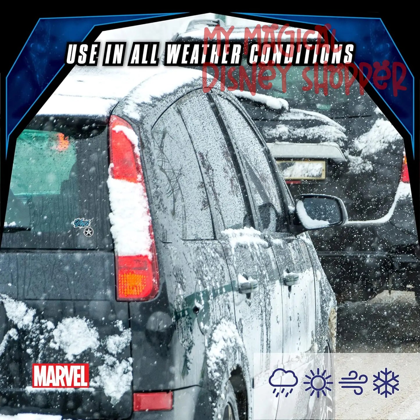 Marvel Captain America Vinyl Waterproof Decals - Set of 3