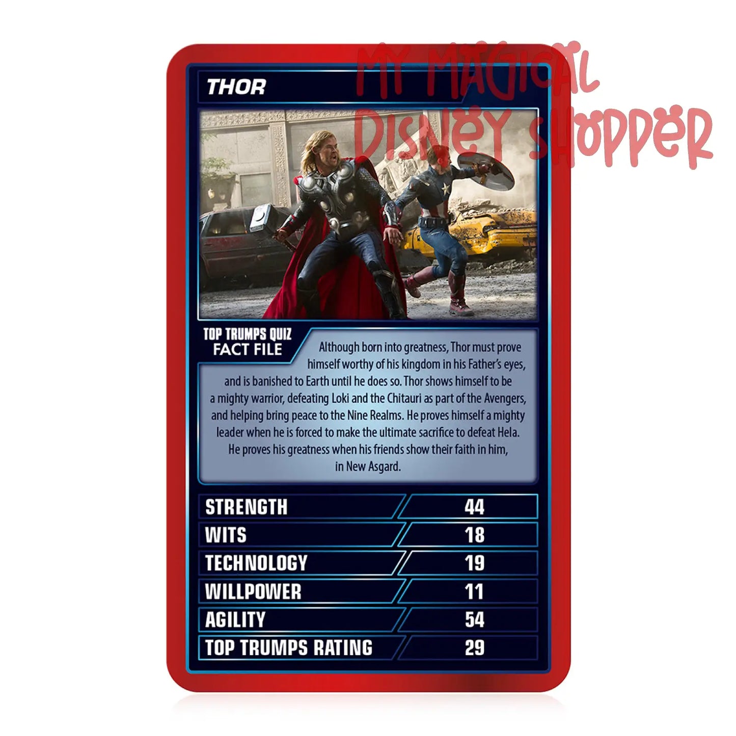 Marvel Cinematic Universe Top Trumps Special Card Game