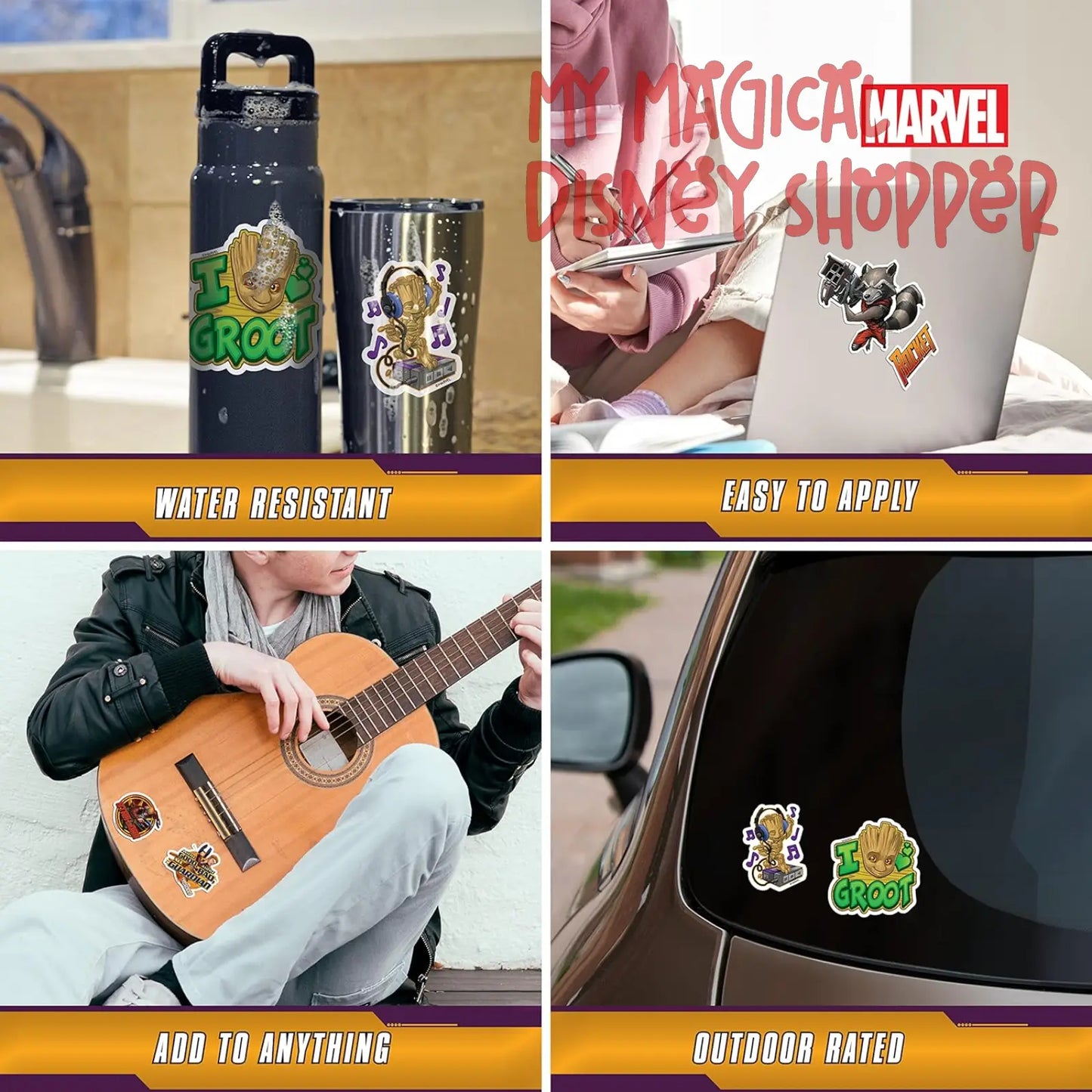 Marvel Guardians of The Galaxy Decals - Set of 9