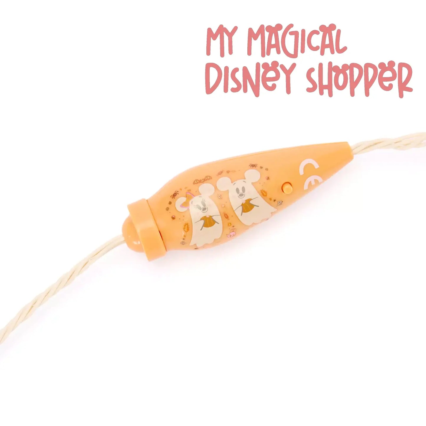 Mickey and Minnie Mouse Halloween Glow Necklace
