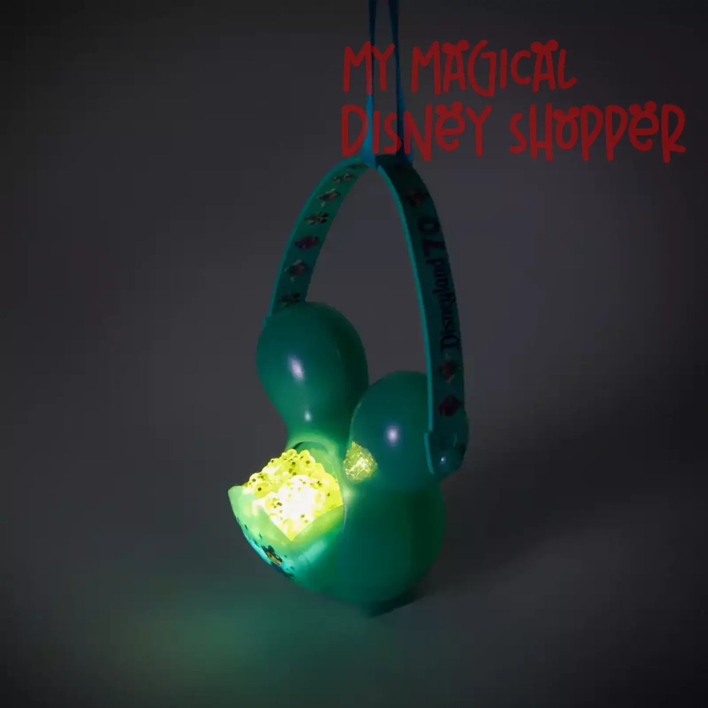 Mickey Mouse and Friends Balloon Light-Up Popcorn Bucket Ornament – Disneyland 70th Anniversary