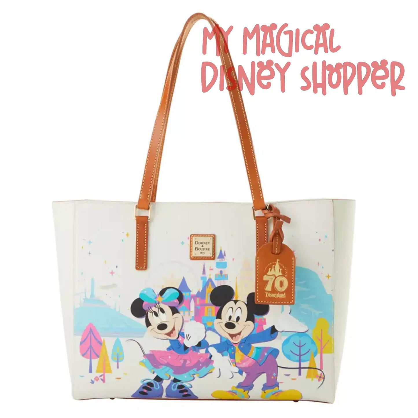 Mickey Mouse and Friends Dooney & Bourke Tote Bag – Disneyland 70th Anniversary