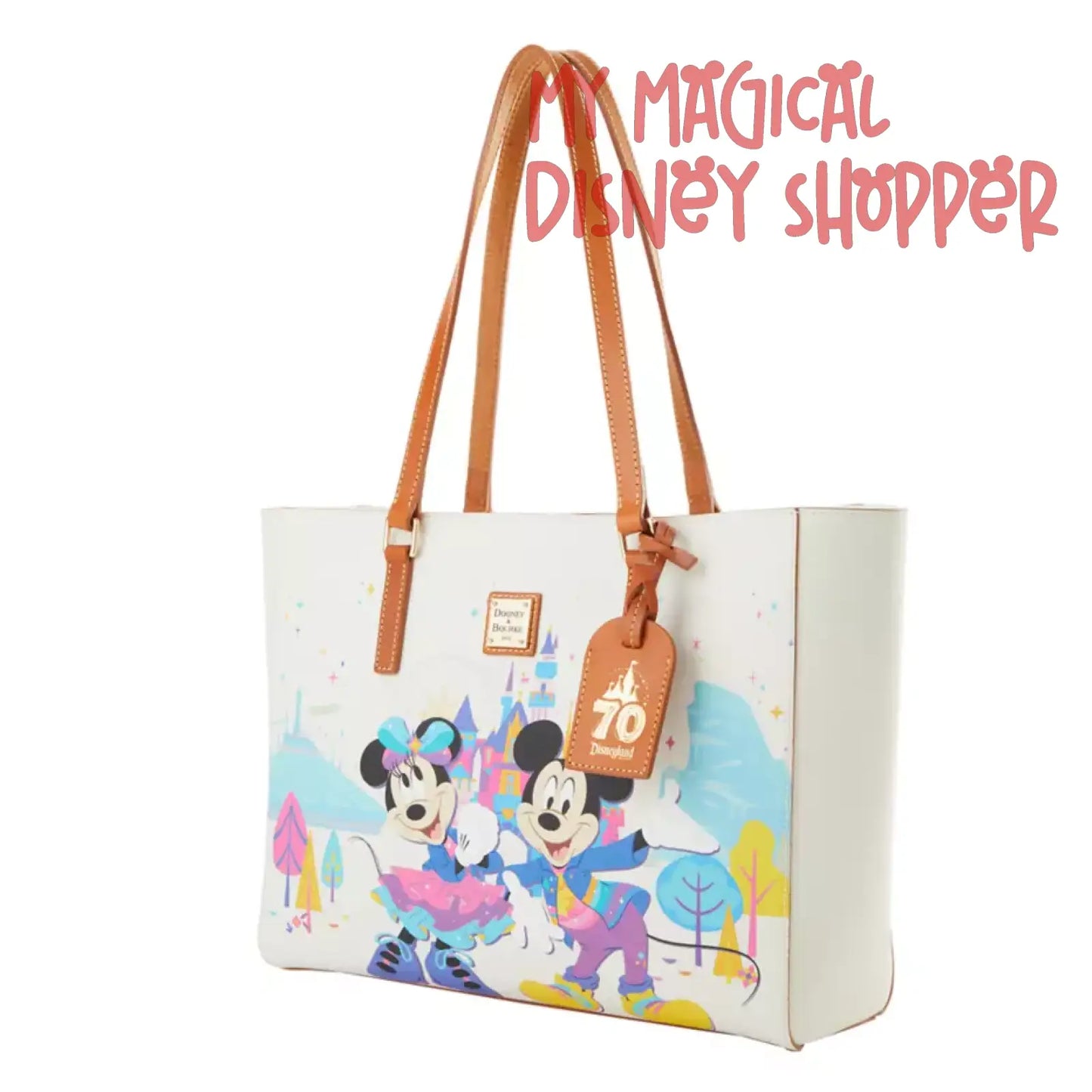 Mickey Mouse and Friends Dooney & Bourke Tote Bag – Disneyland 70th Anniversary