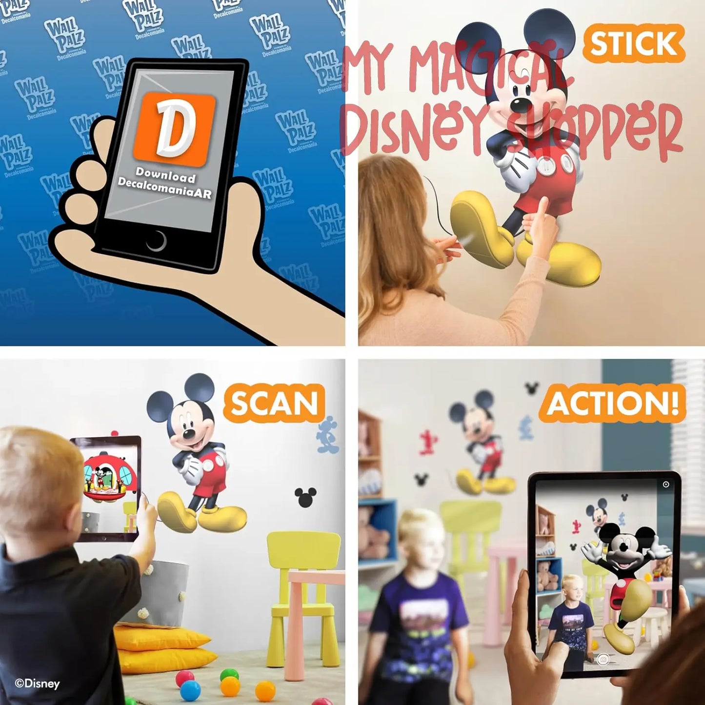 Mickey Mouse Interactive 29" Wall Decal