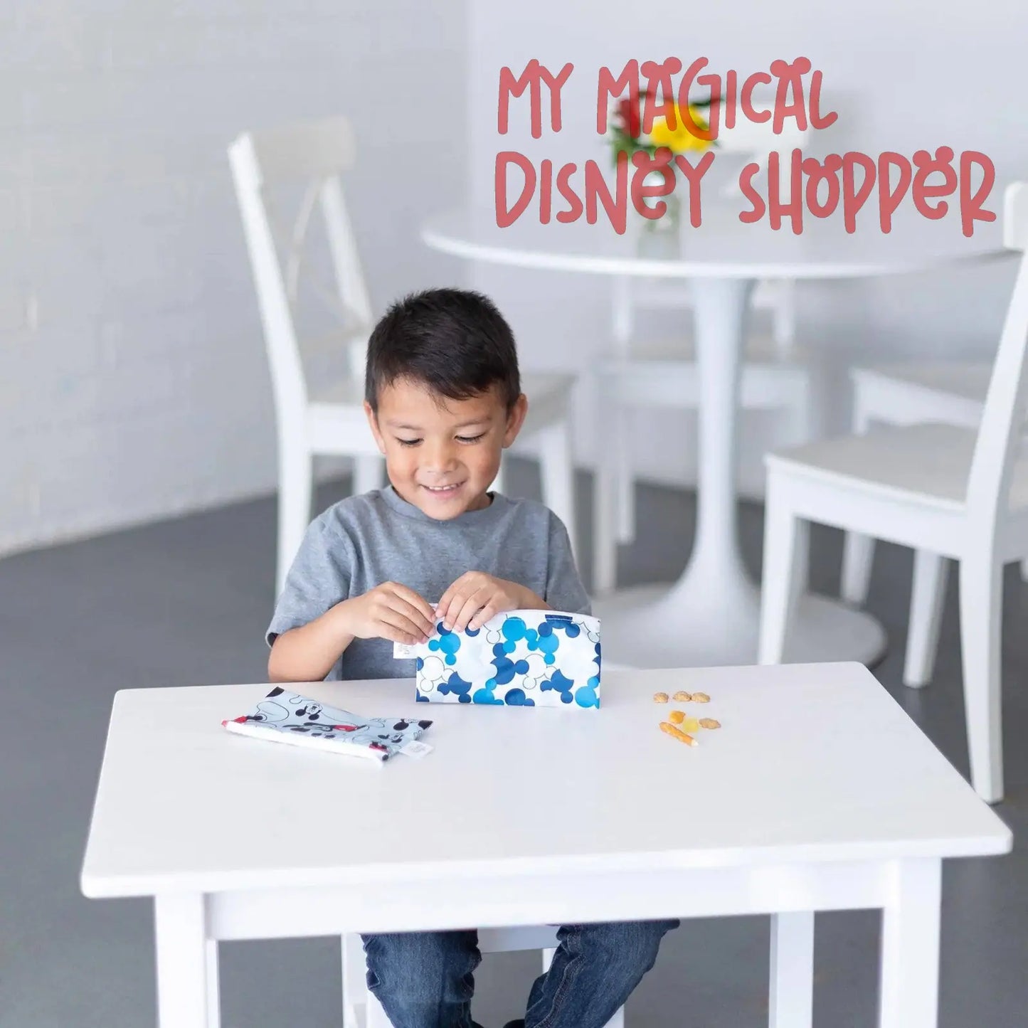 Mickey Mouse Reusable Snack Bag, Small 2-Pack