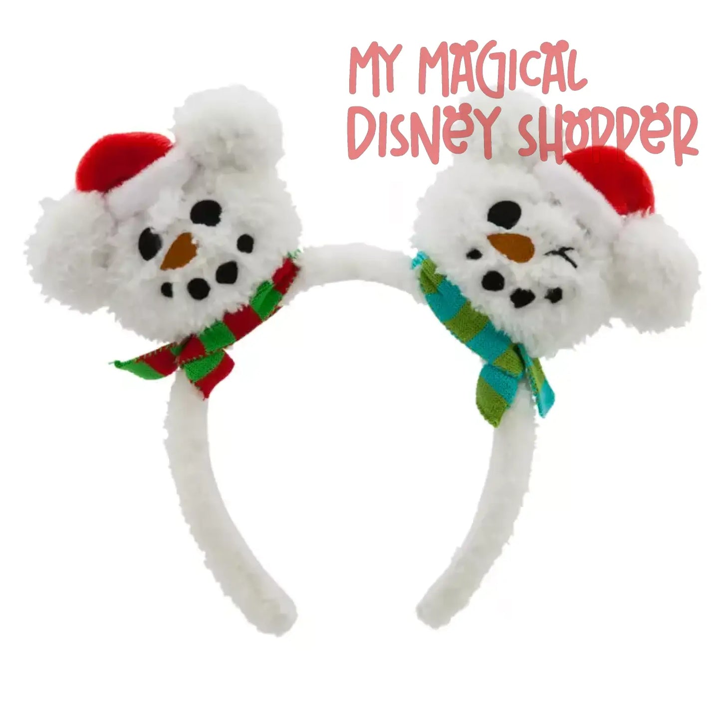 Mickey Mouse Snowman Holiday Ear Headband for Adults