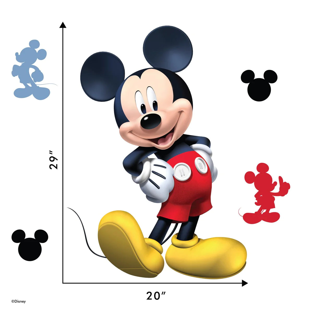 Mickey Mouse Interactive Removable Wall Decal – My Magical Disney Shopper
