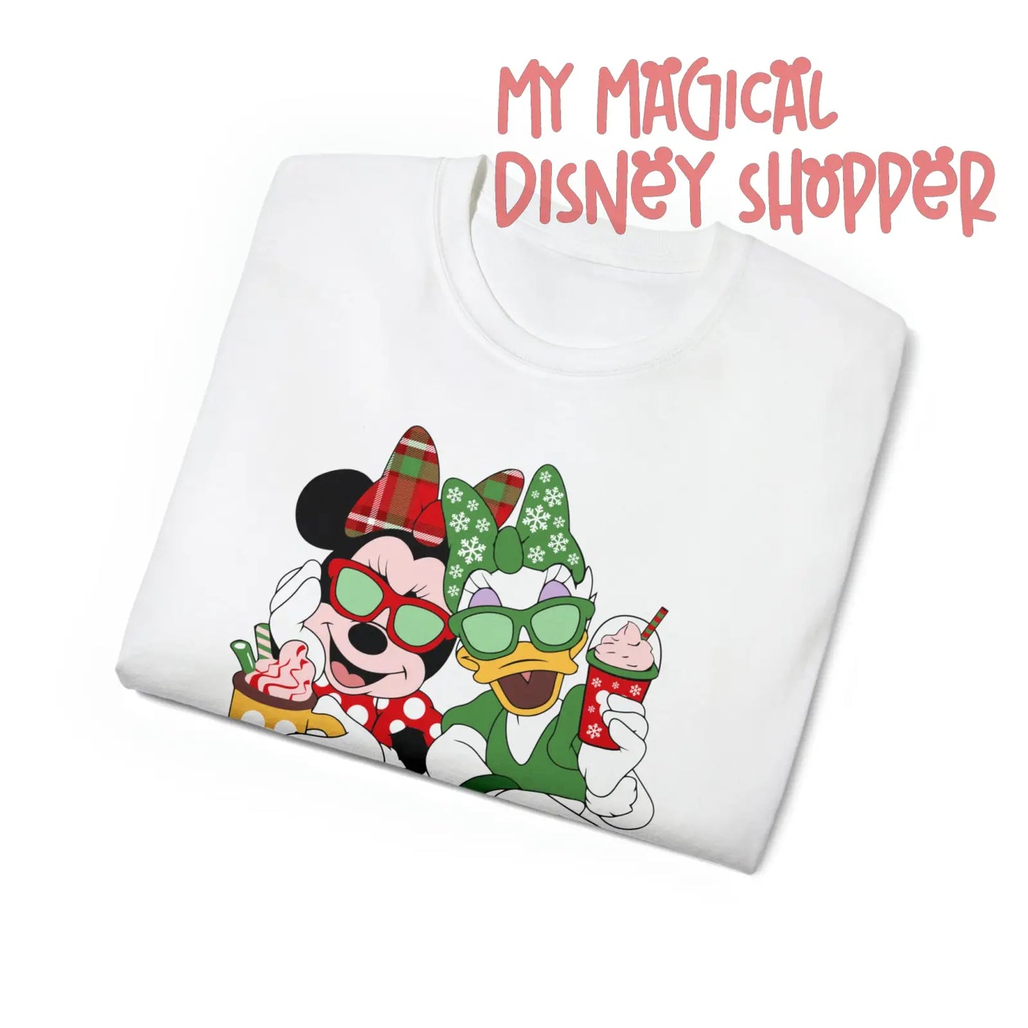 Minnie and Daisy Winter Wonderland Best Friends Unisex Ultra Cotton Tee