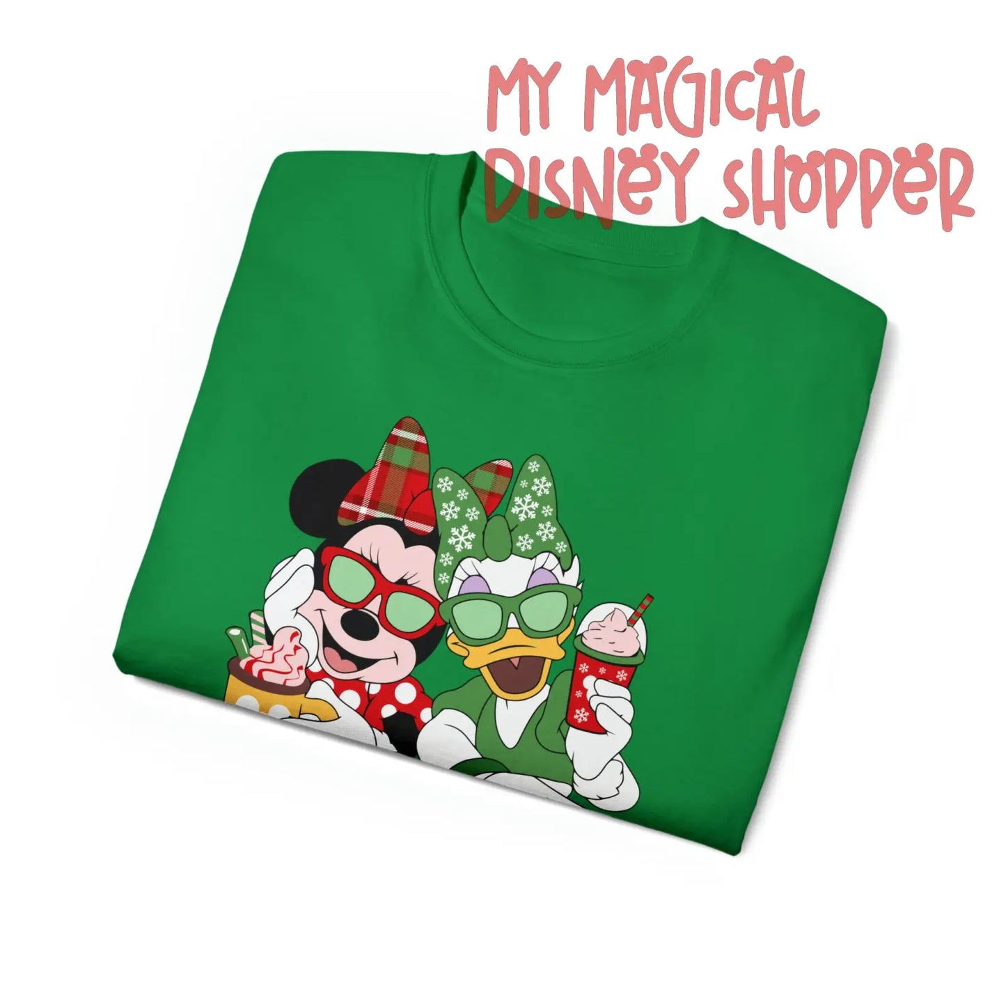 Minnie and Daisy Winter Wonderland Best Friends Unisex Ultra Cotton Tee