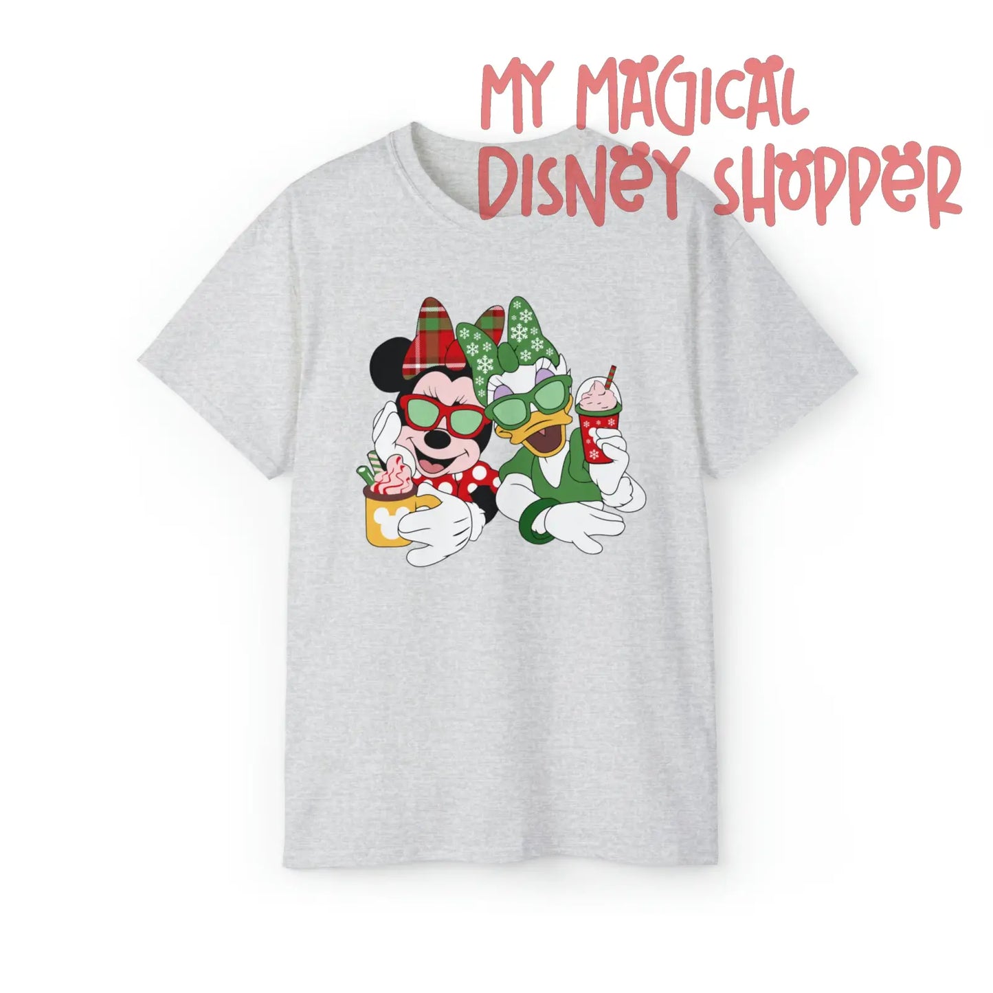 Minnie and Daisy Winter Wonderland Best Friends Unisex Ultra Cotton Tee