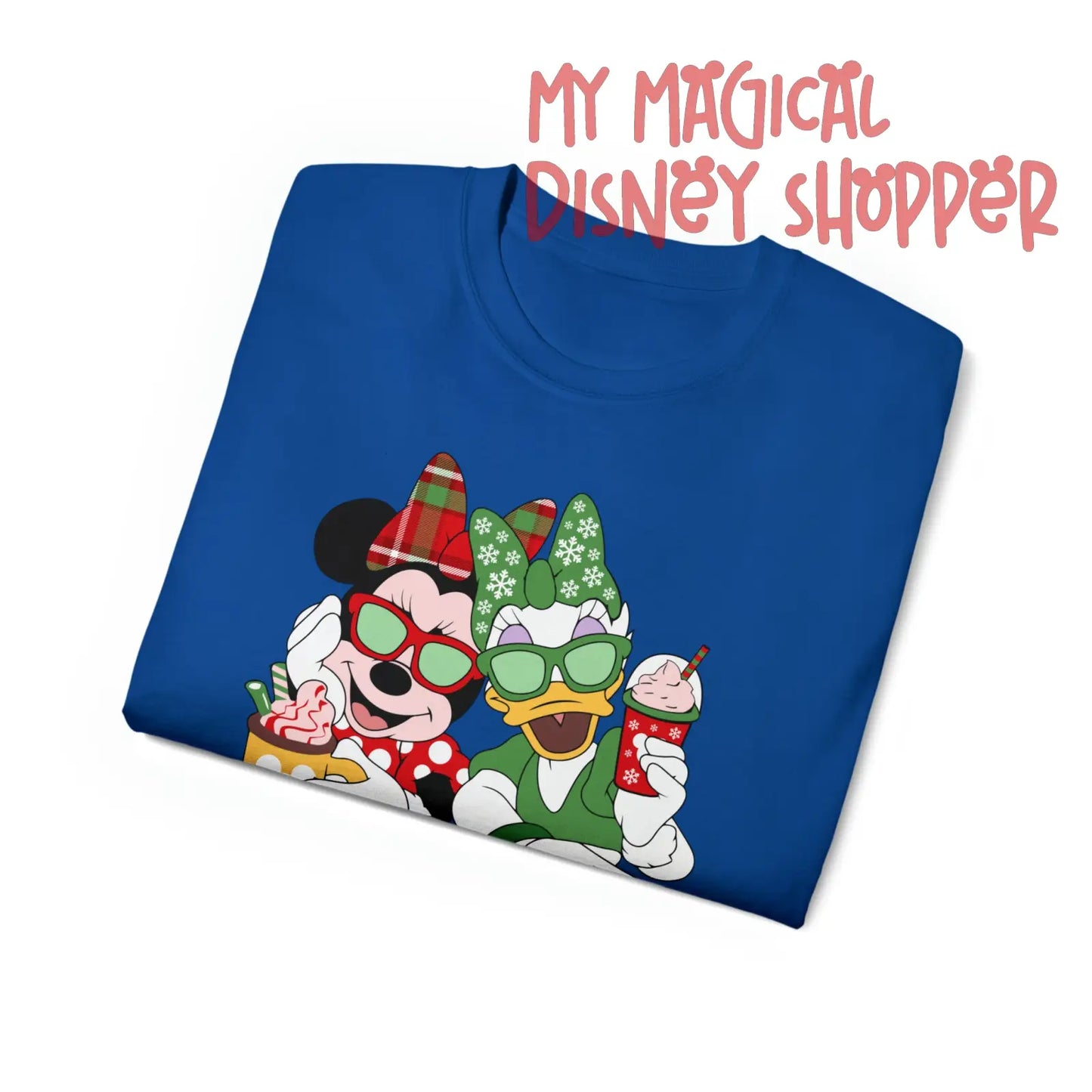 Minnie and Daisy Winter Wonderland Best Friends Unisex Ultra Cotton Tee