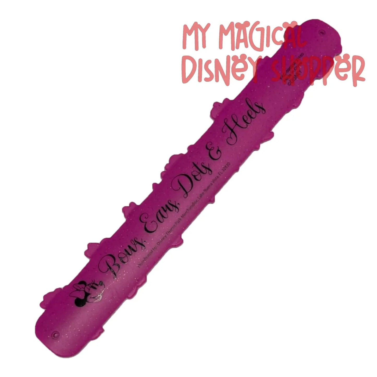 Minnie Mouse Disney Slap Bracelet - Bows Ears Dots & Heels