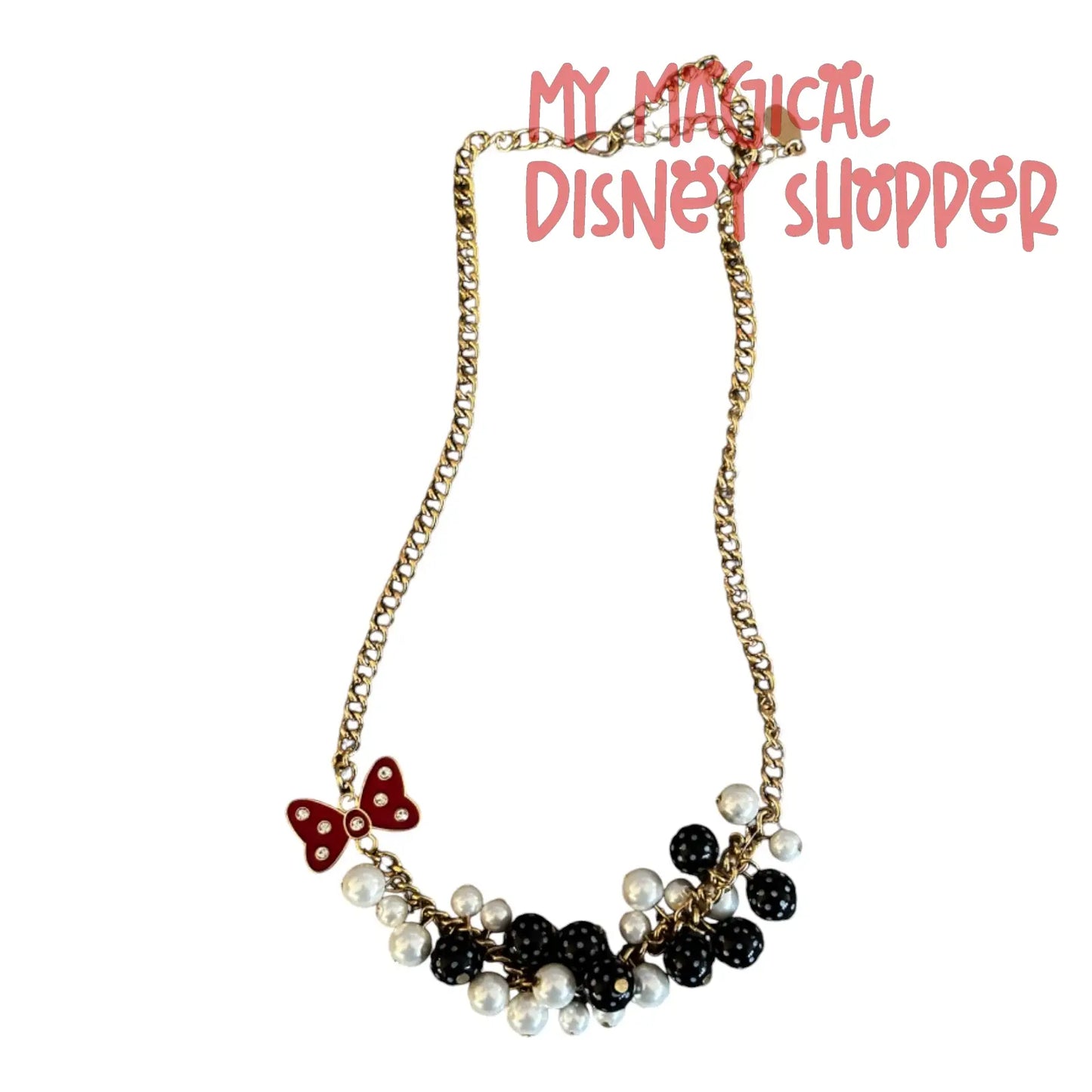 Minnie Mouse Dots and Dashes Necklace