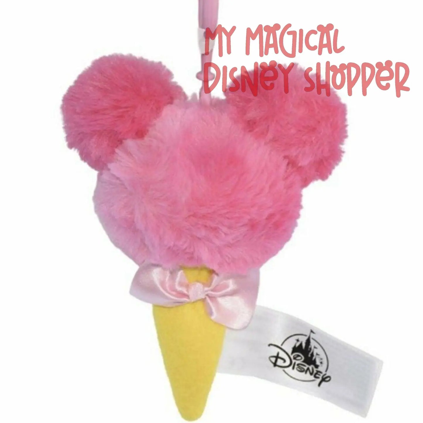 Minnie Mouse Ice Cream Cone Disney Keychain