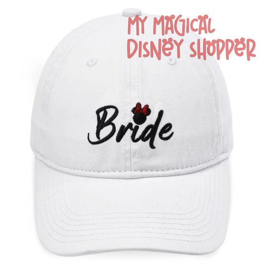 Minnie Mouse Icon Bride Baseball Cap for Adults