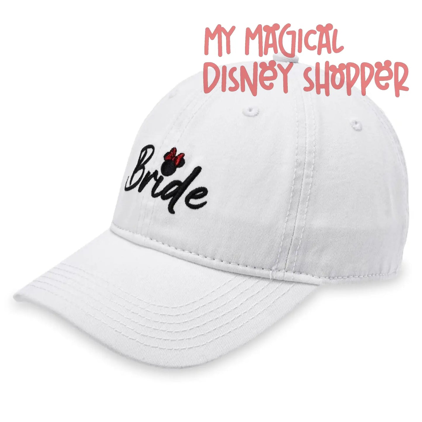 Minnie Mouse Icon Bride Baseball Cap for Adults