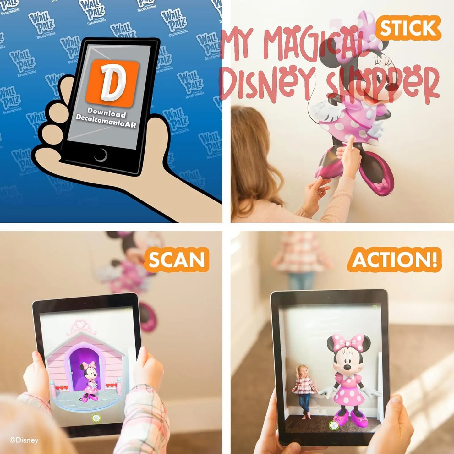 Minnie Mouse Interactive 26" Wall Decal