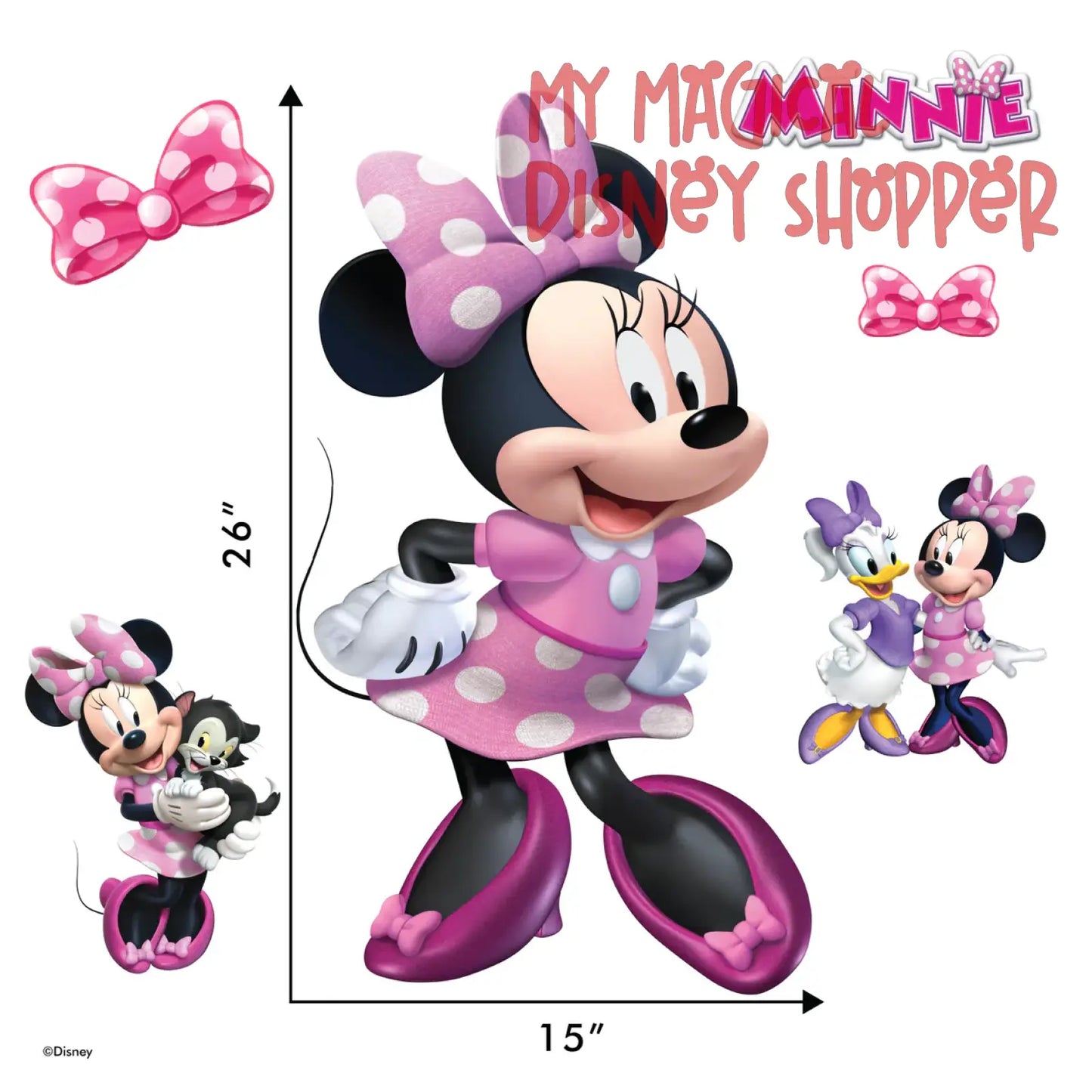 Minnie Mouse Interactive 26" Wall Decal