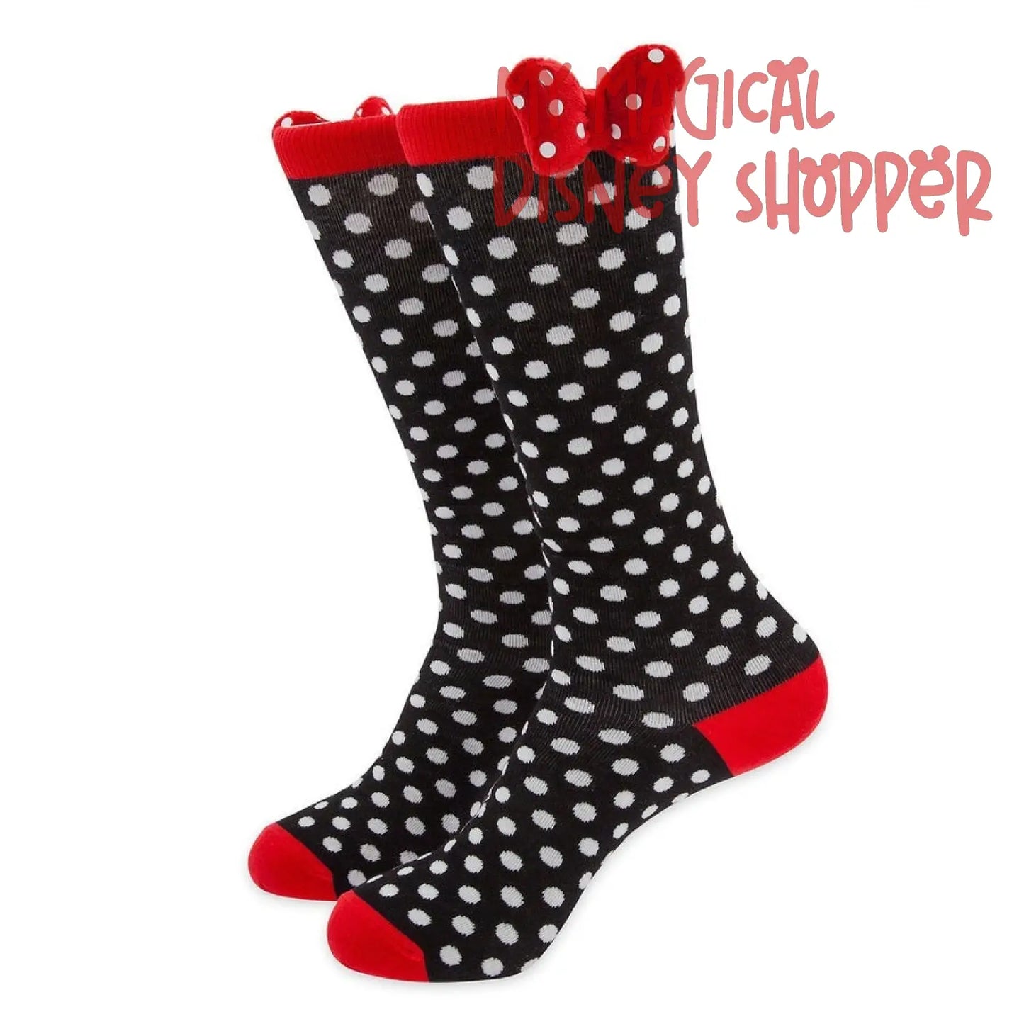 Minnie Mouse Knee Socks - Bow Disney Women's Socks