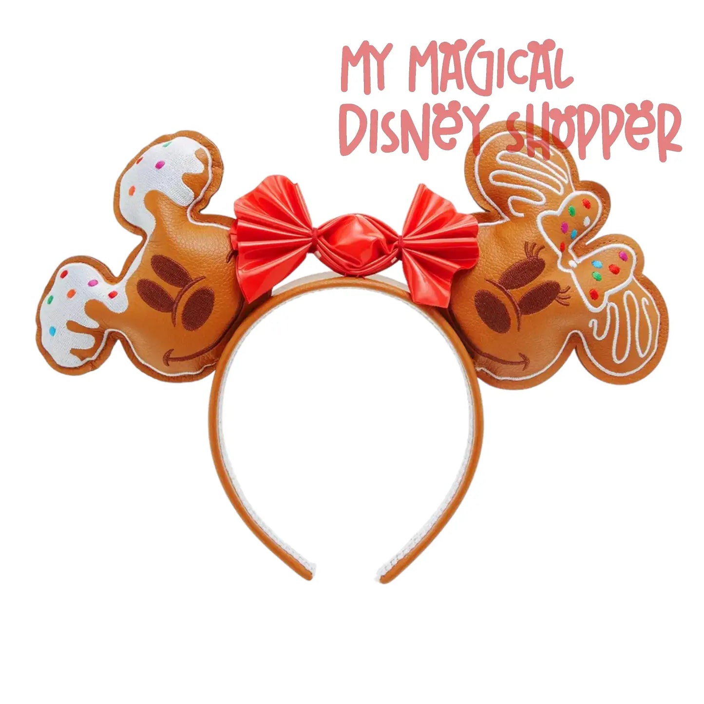 Minnie Mouse Mickey & Minnie Gingerbread Ears Headband