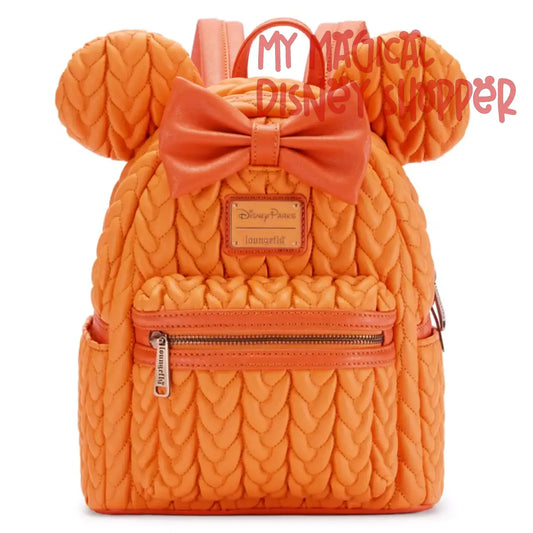 Minnie Mouse Orange Loungefly Mini Backpack – Pumpkin Spice
