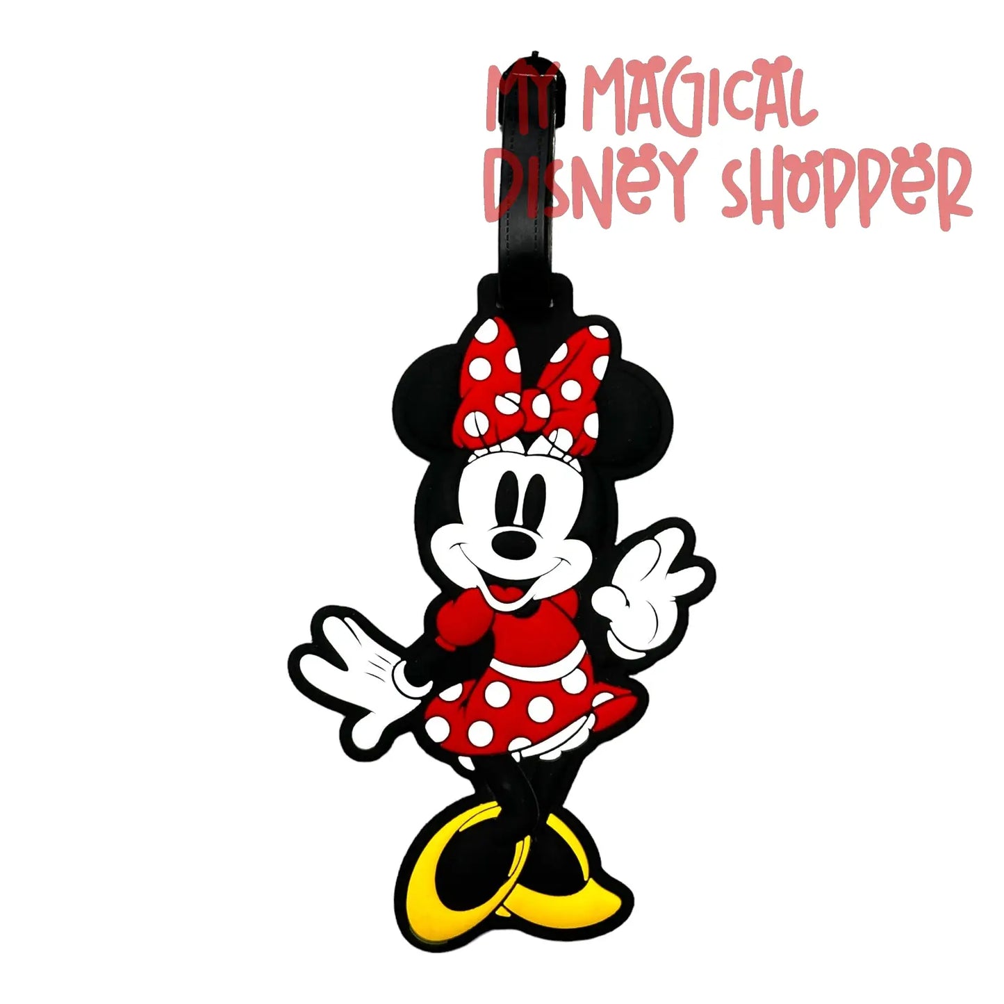 Minnie Mouse Red Dress Luggage Tag