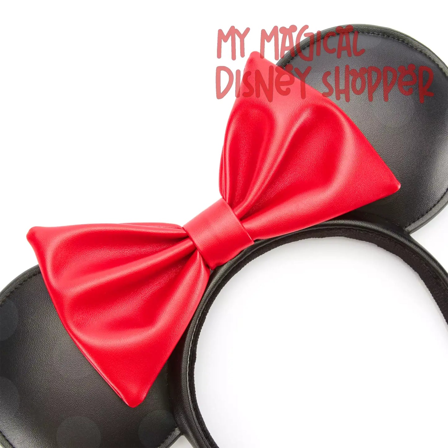 Minnie Mouse Simulated Leather Ear Headband for Adults