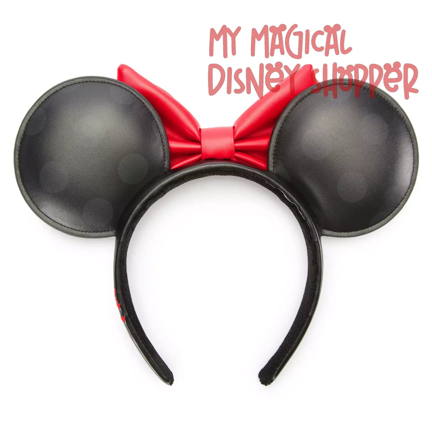 Minnie Mouse Simulated Leather Ear Headband for Adults