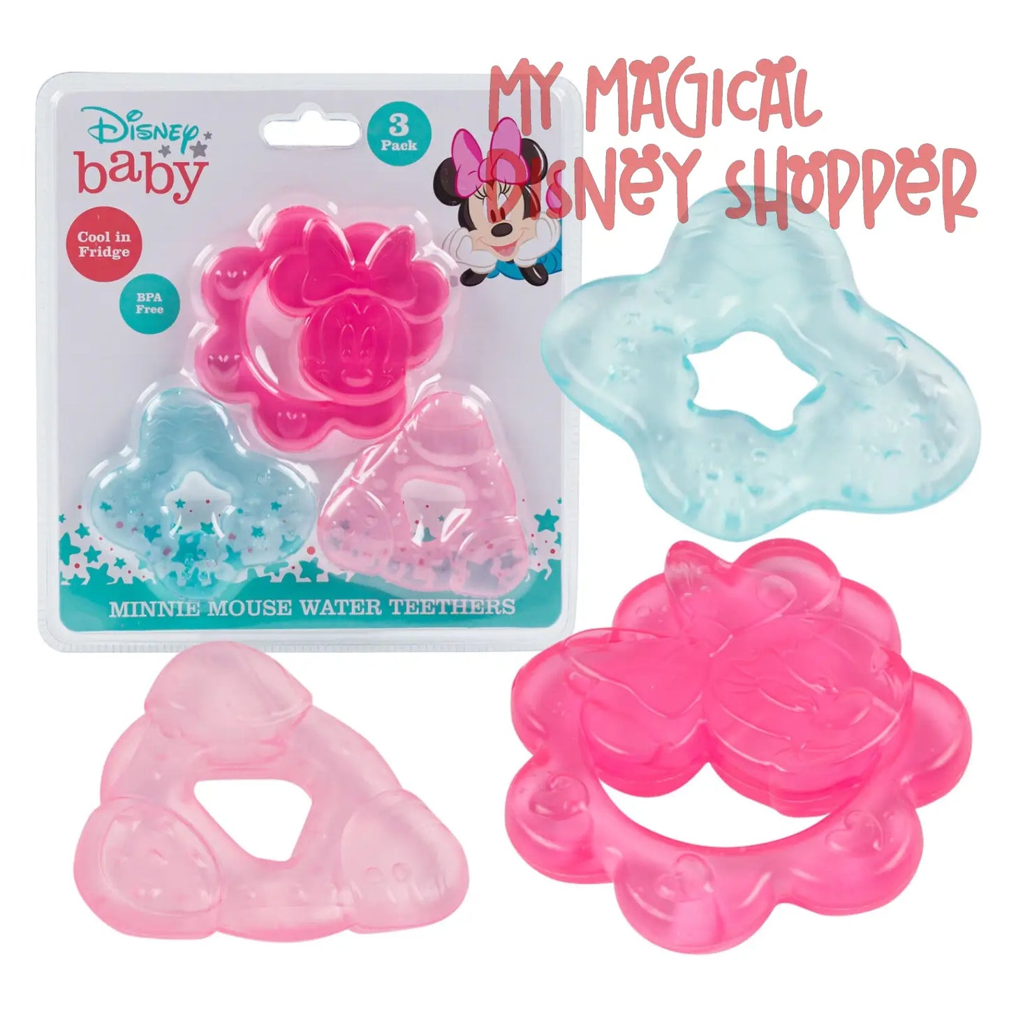 Minnie Mouse Teether Set