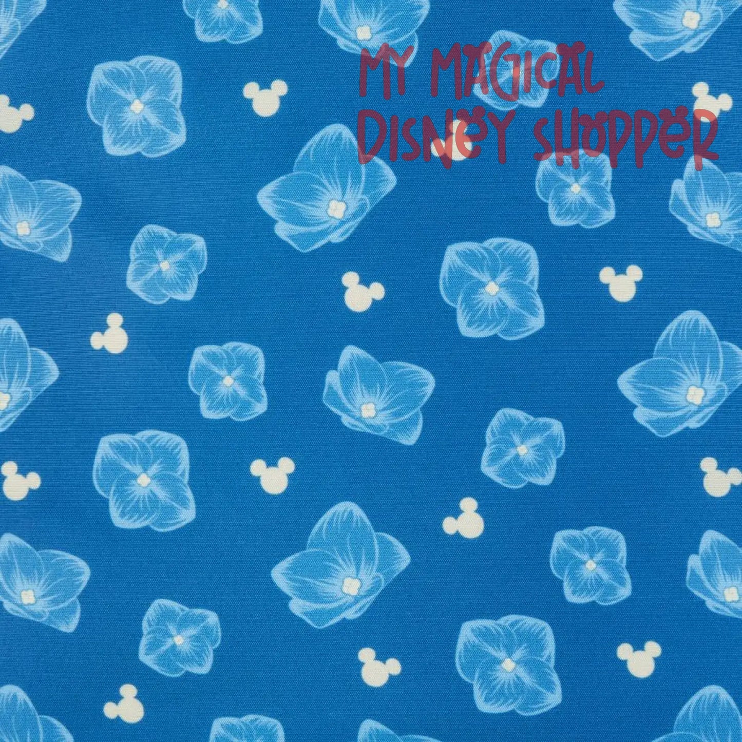 Minnie Sequin Hydrangea Blue Disney Parks Loungefly Mini Backpack