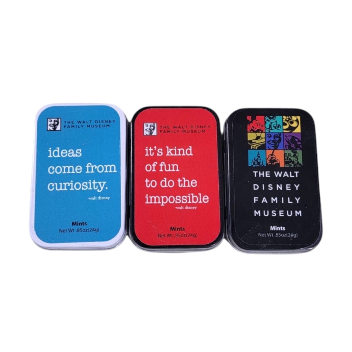 The Walt Disney Family Museum Inspirational Mint Tins