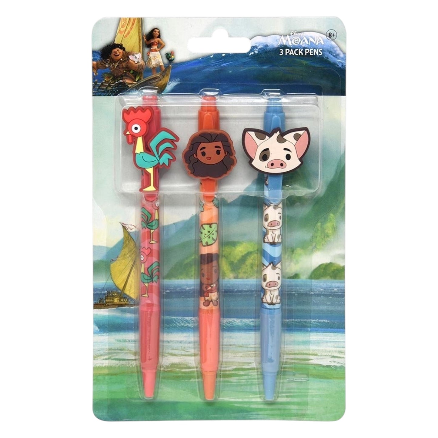 Moana Character Pen Set – 3 Pack