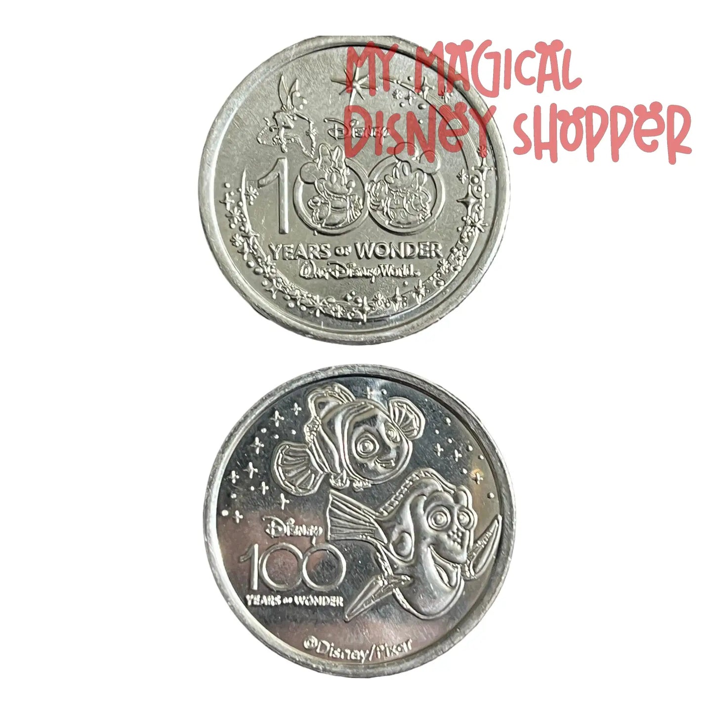 Nemo & Dory Disney 100 Silver Medallion - Finding Nemo