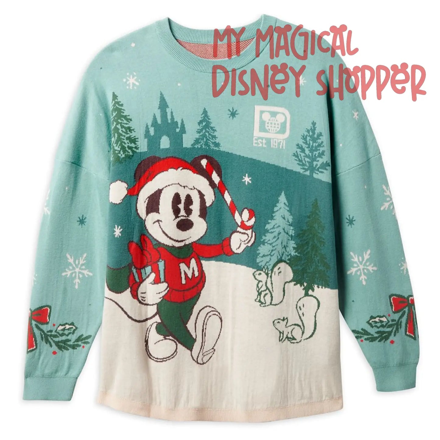 Walt Disney World Mickey Mouse Christmas Sweater Spirit Jersey - Unisex Adult Medium