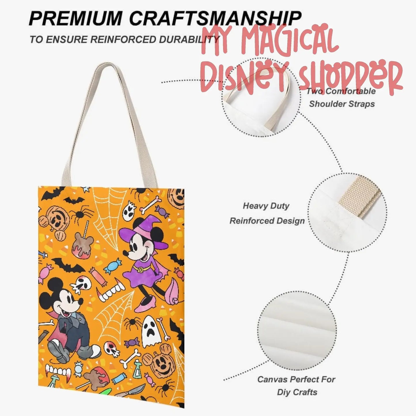 Not So Scary Concise Canvas Tote Bag
