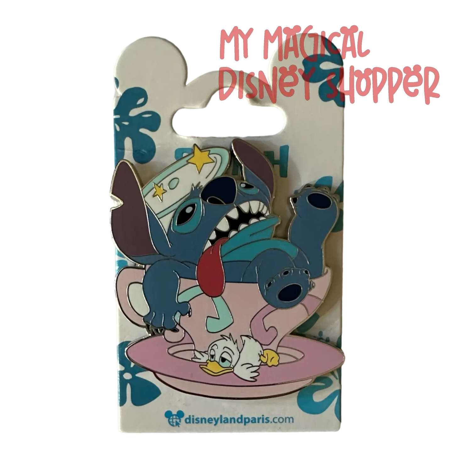Disneyland Paris Stitch Spinning Teacups Pin