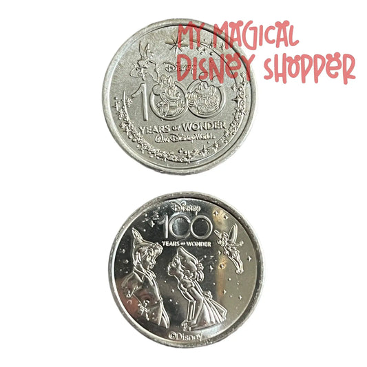 Peter Pan & Wendy Disney 100 Silver Medallion