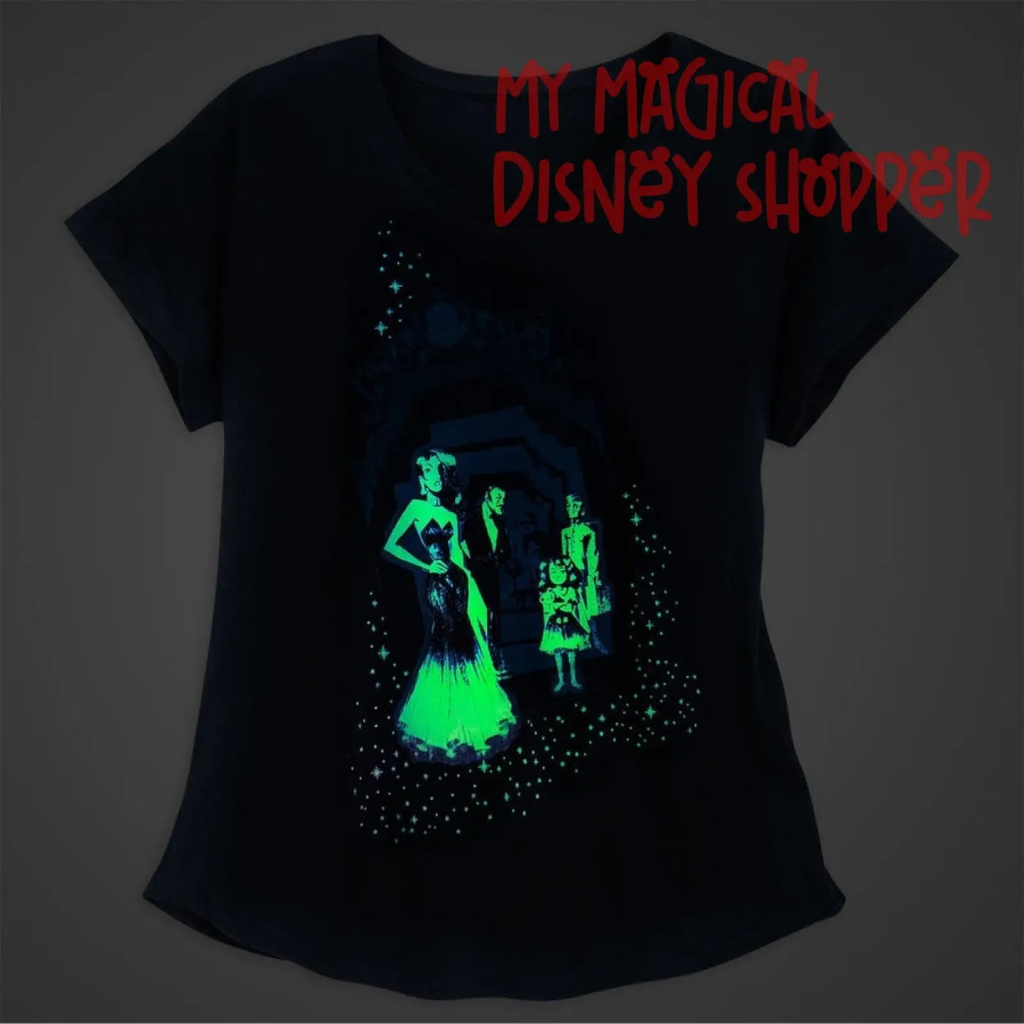 Tower Of Terror Glow-In-The-Dark Dolman Tee Disney Women's Shirt