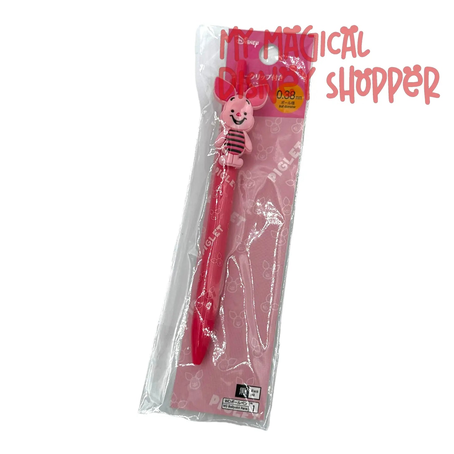 Piglet Black Ballpoint Pen