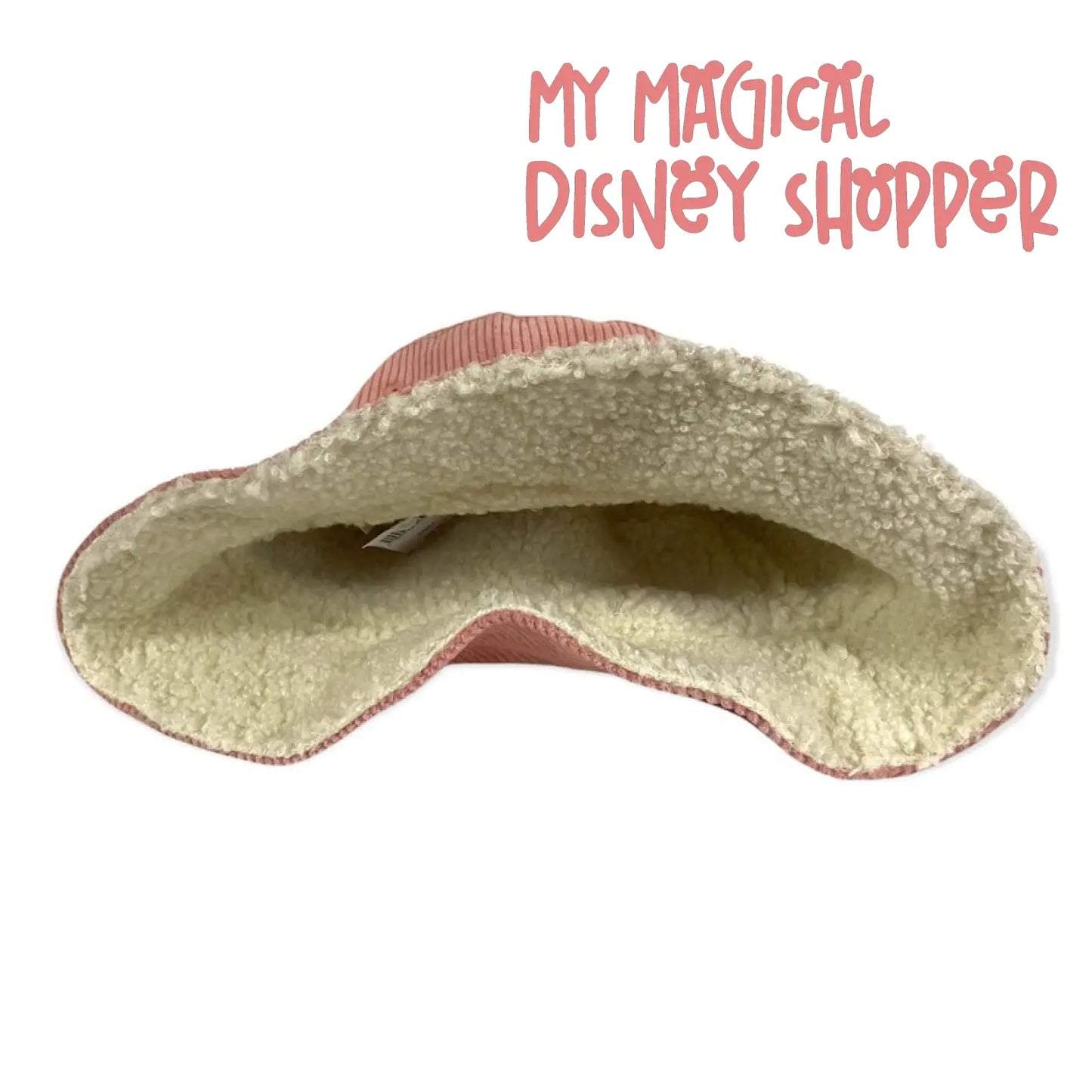 Pink Corduroy Sherpa Mickey Mouse Bucket Hat