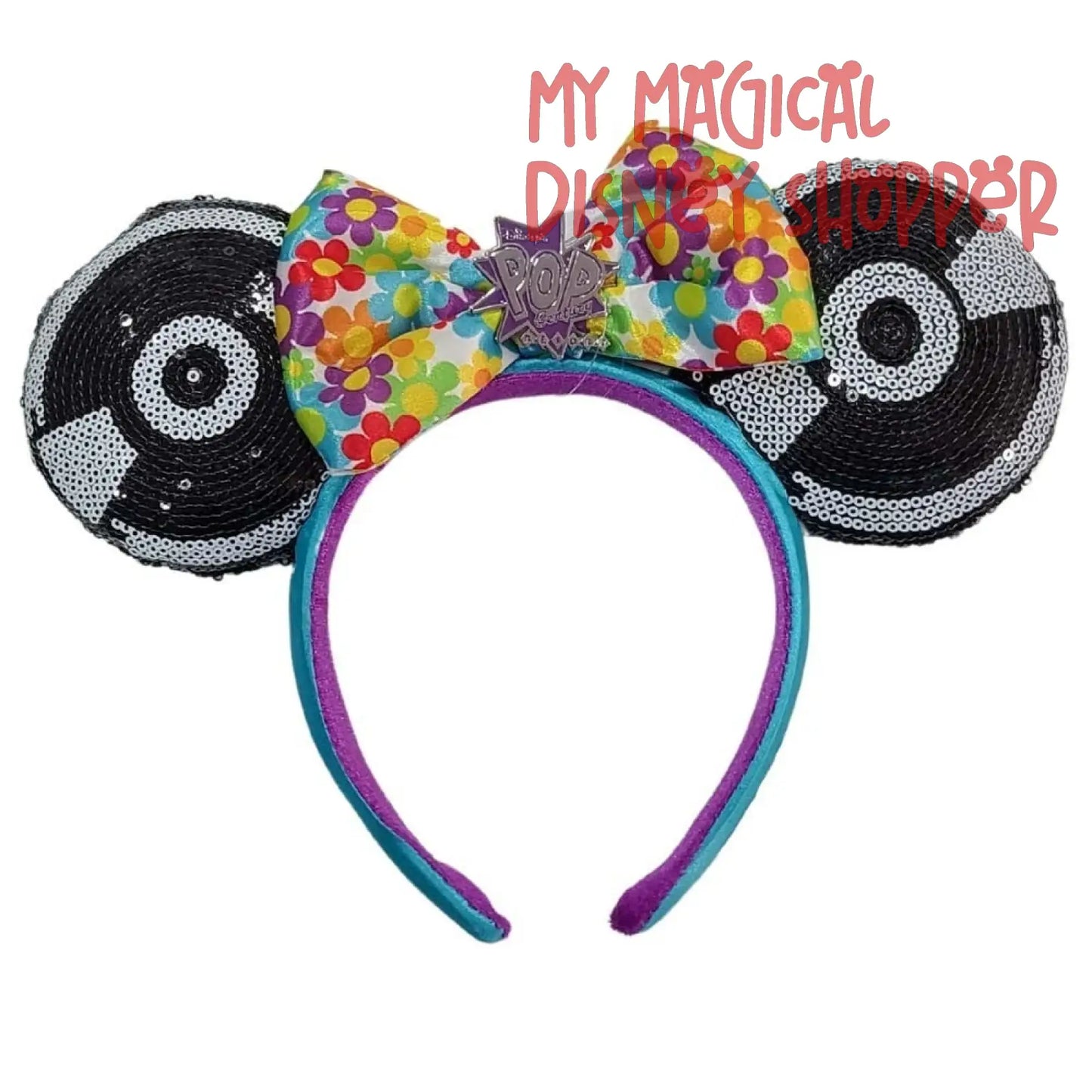 Pop Century Resort Record Disney Minnie Ear Headband