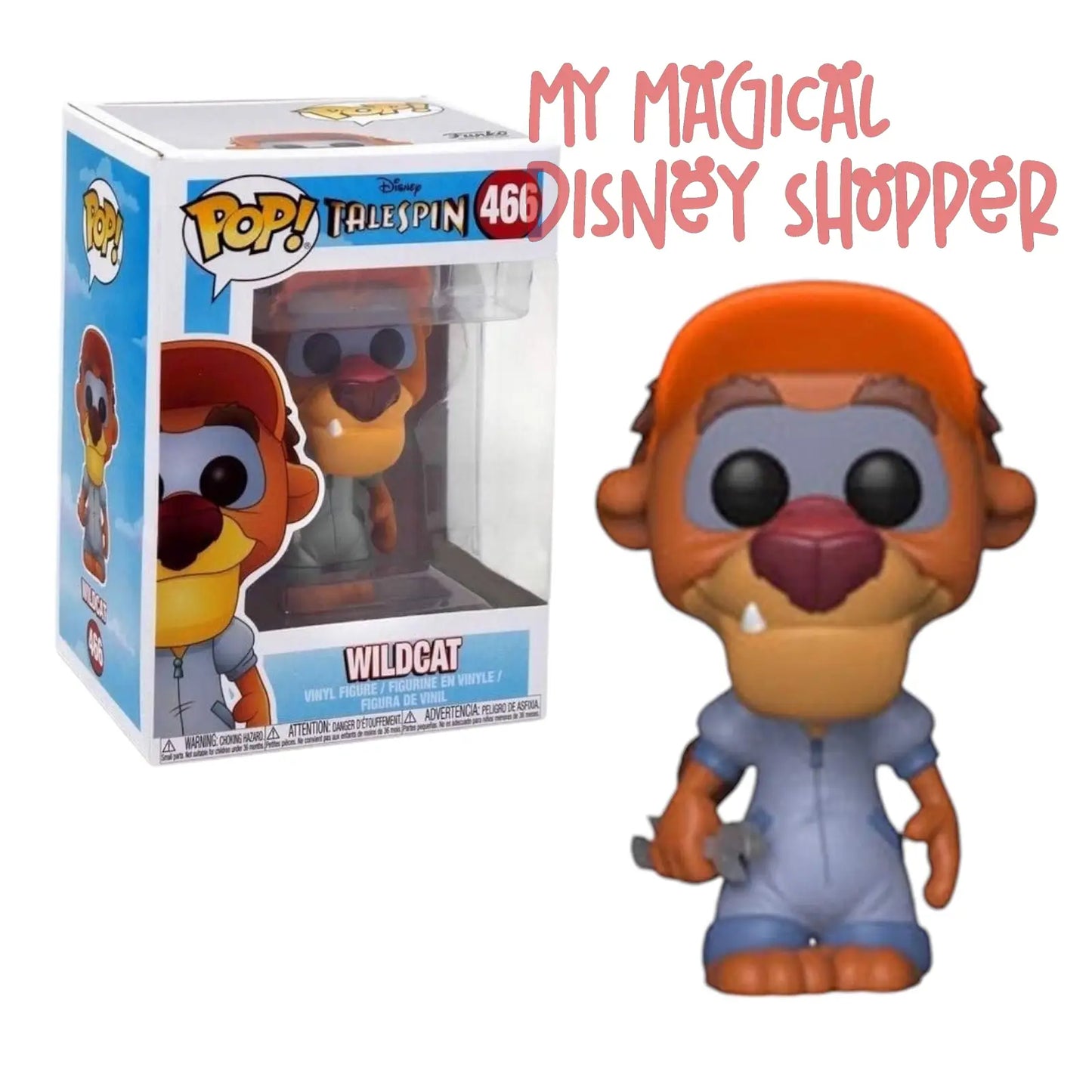 Pop Funko GameStop Exclusive Chase Edition Disney Talespin Wildcat #466