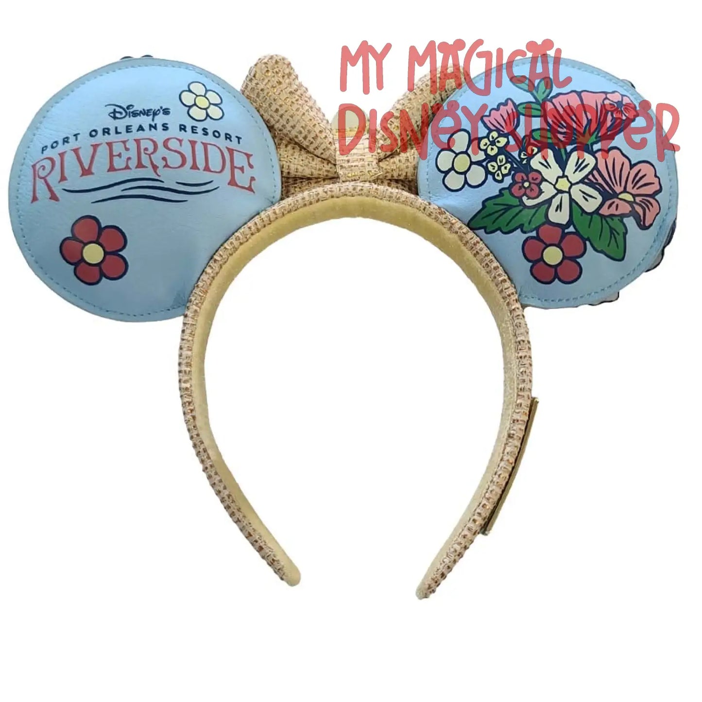 Port Orleans Riverside Resort Floral Disney Minnie Ear Headband