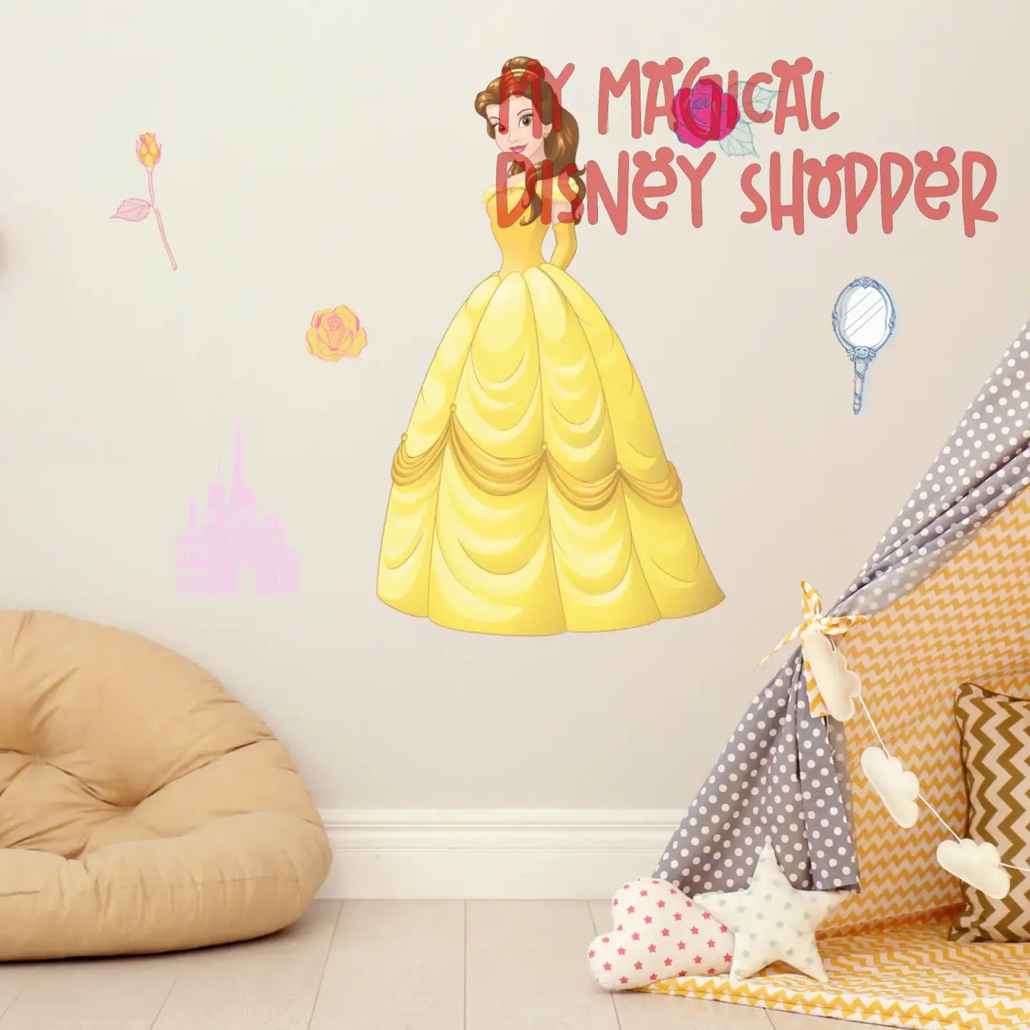 Princess Belle Interactive Wall Decal