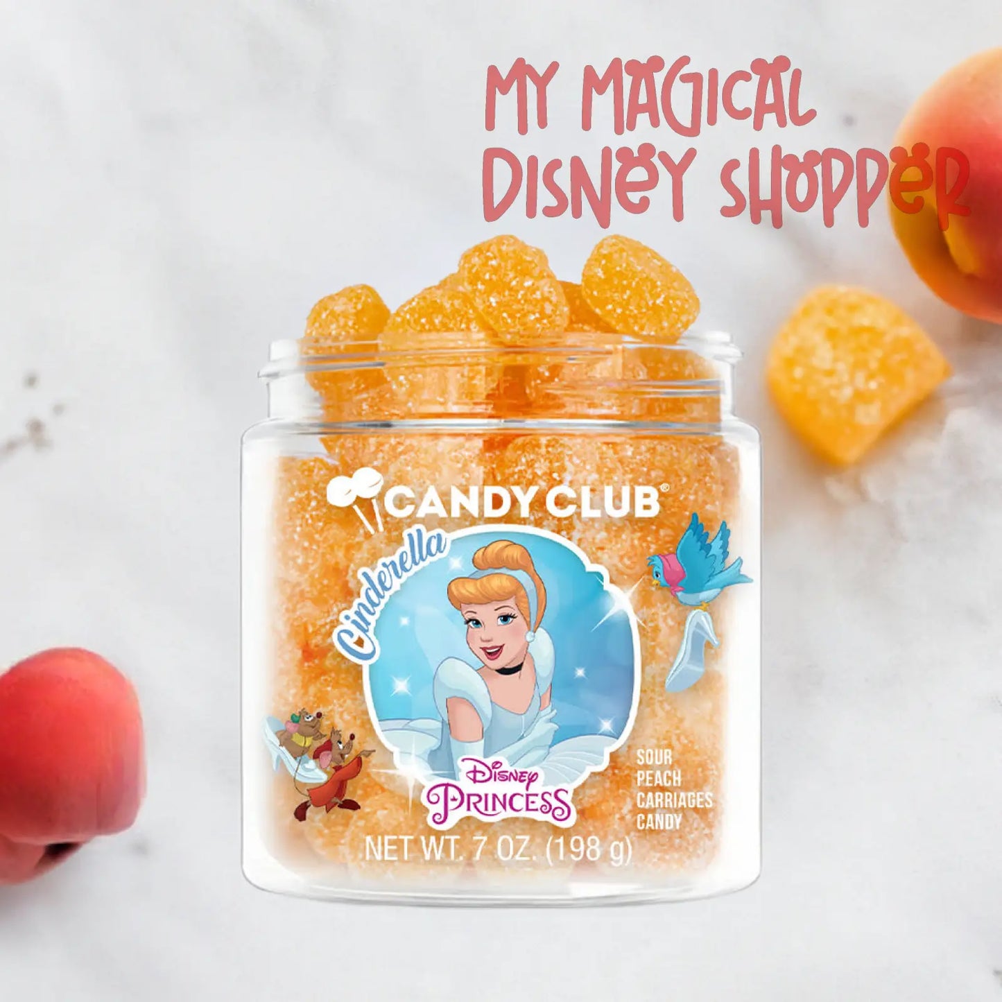 Princess Cinderella Sour Peach Carriages Candy