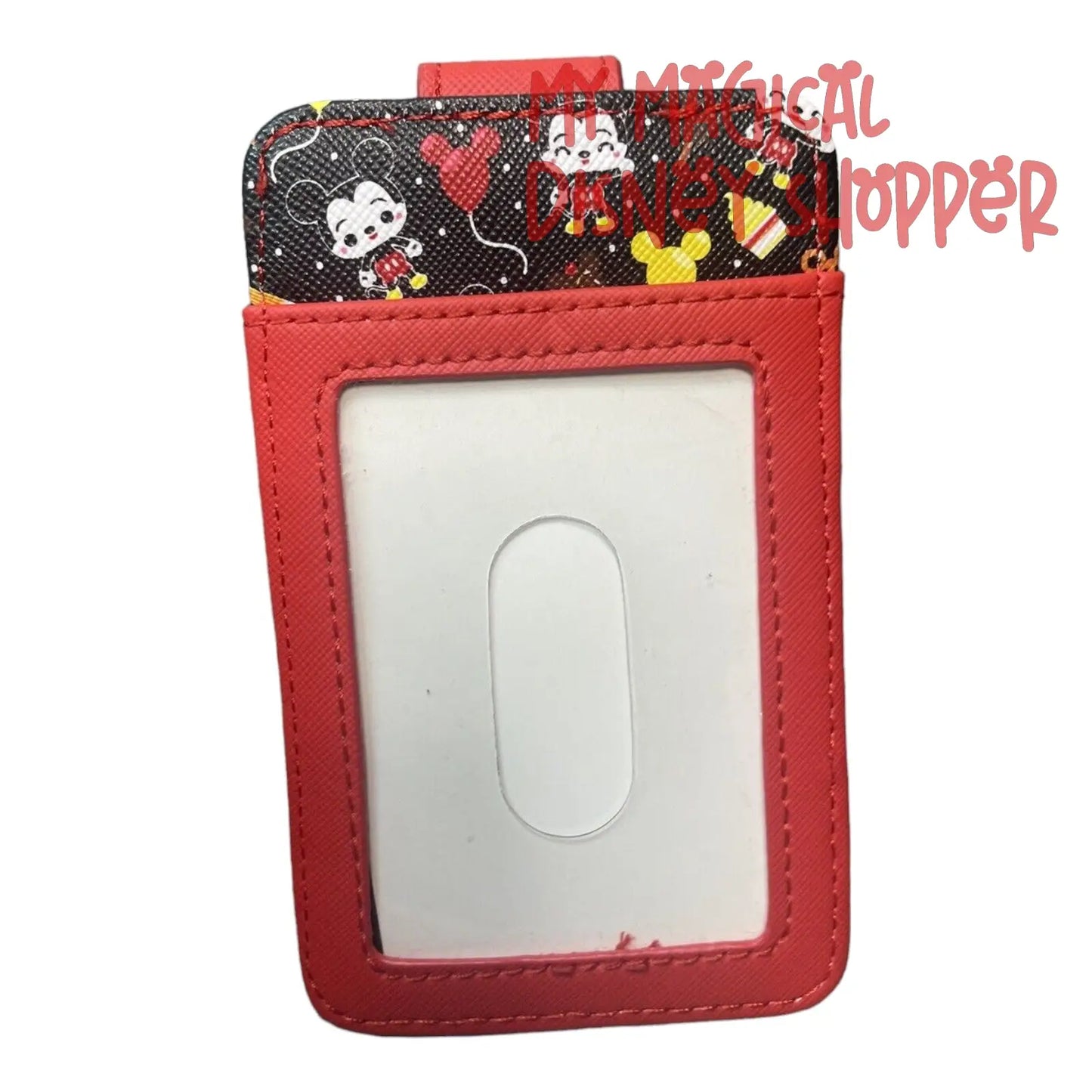Red Mickey Mouse Credit Card ID Holder Wallet Icon