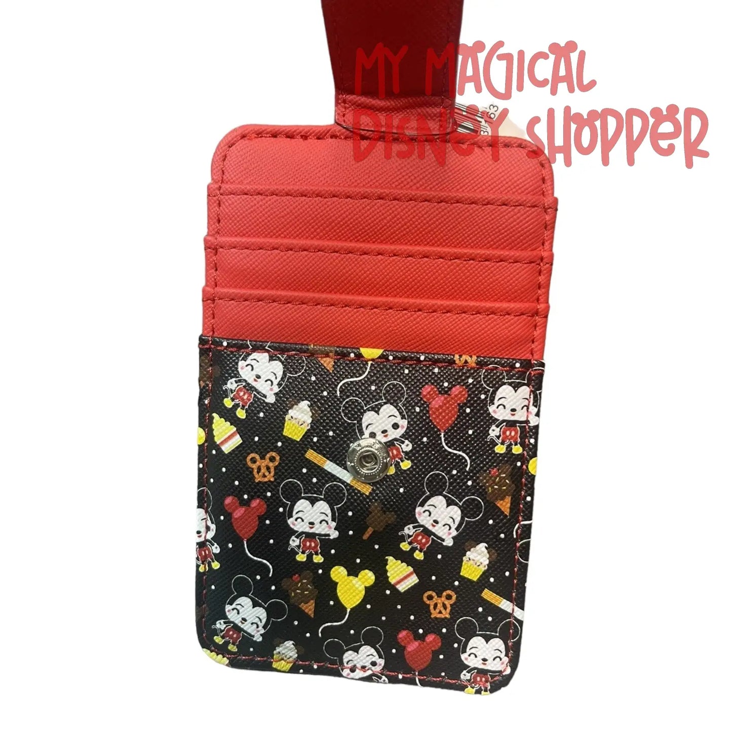 Red Mickey Mouse Credit Card ID Holder Wallet Icon