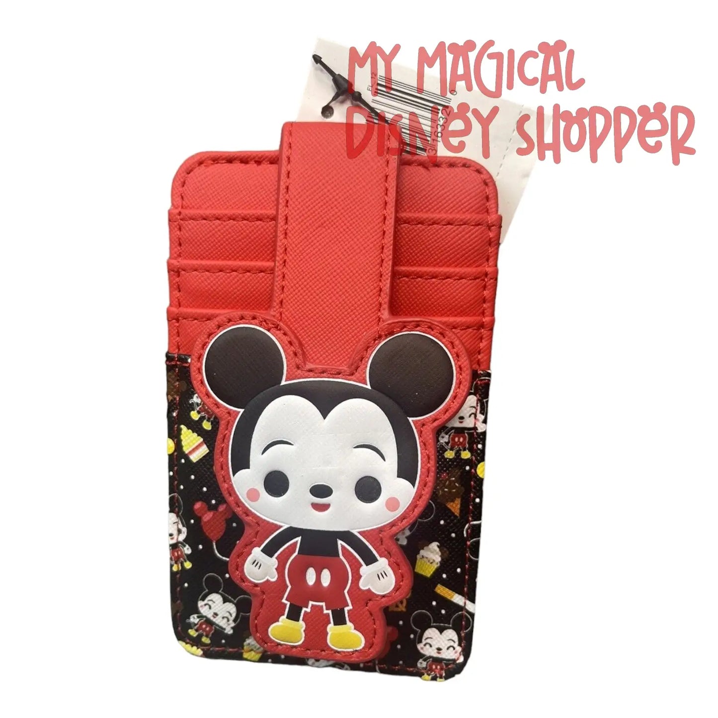 Red Mickey Mouse Credit Card ID Holder Wallet Icon