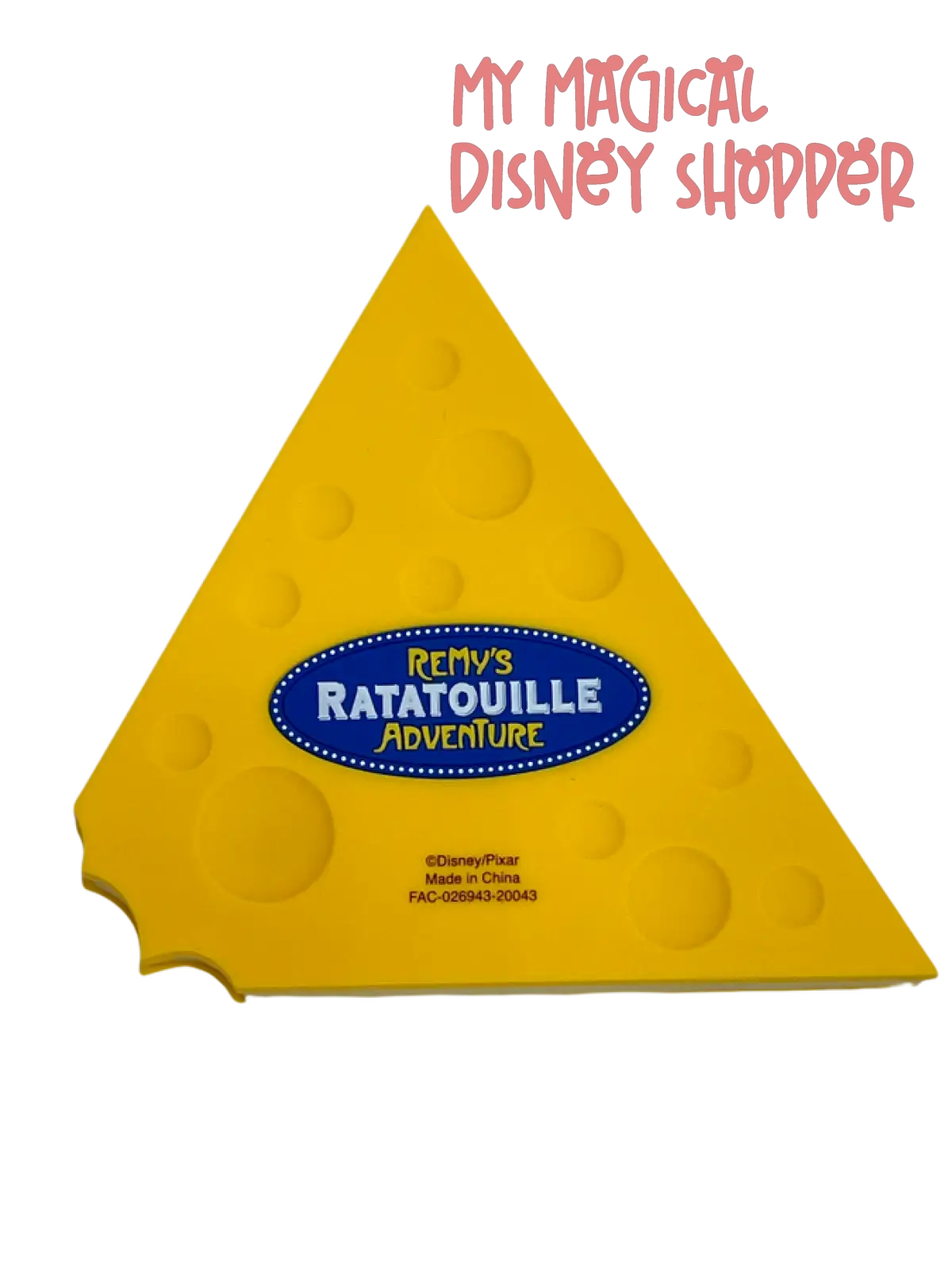 Remy's Ratatouille Adventure Cheese Note Pad