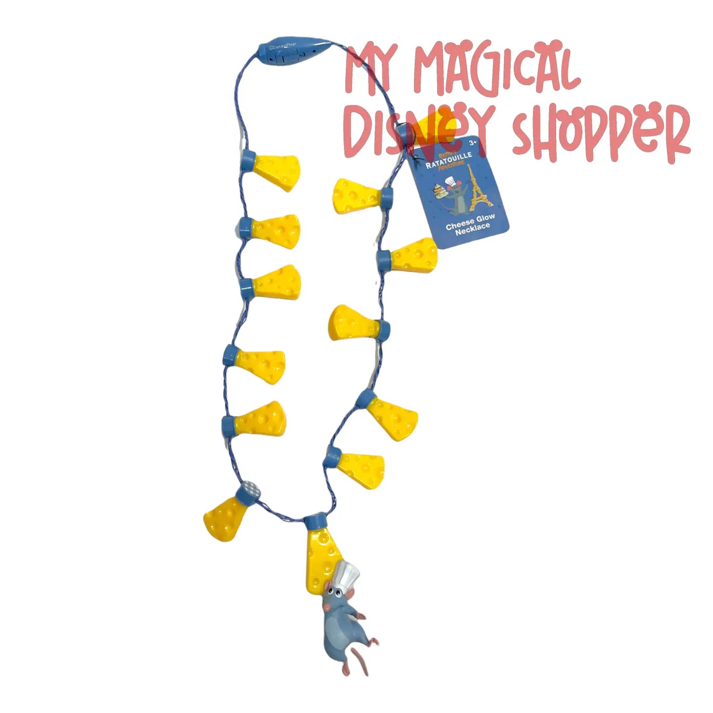Remy's Ratatoulle Adventure Remy Cheese Glow Necklace
